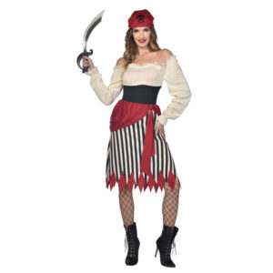 Authentisches Piratenkostüm für Damen.