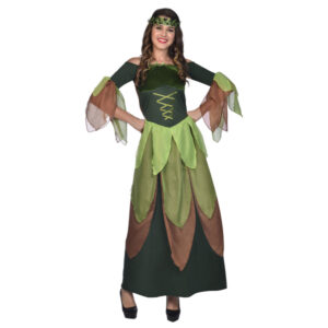 Ein zauberhaftes Waldfee-Kostüm für Damen, ideal für Karneval, Fasching oder Fantasy-Events.