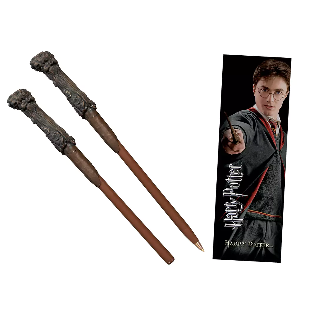 Harry Potter Kugelschreiber mit passendem Lesezeichen im Harry-Design