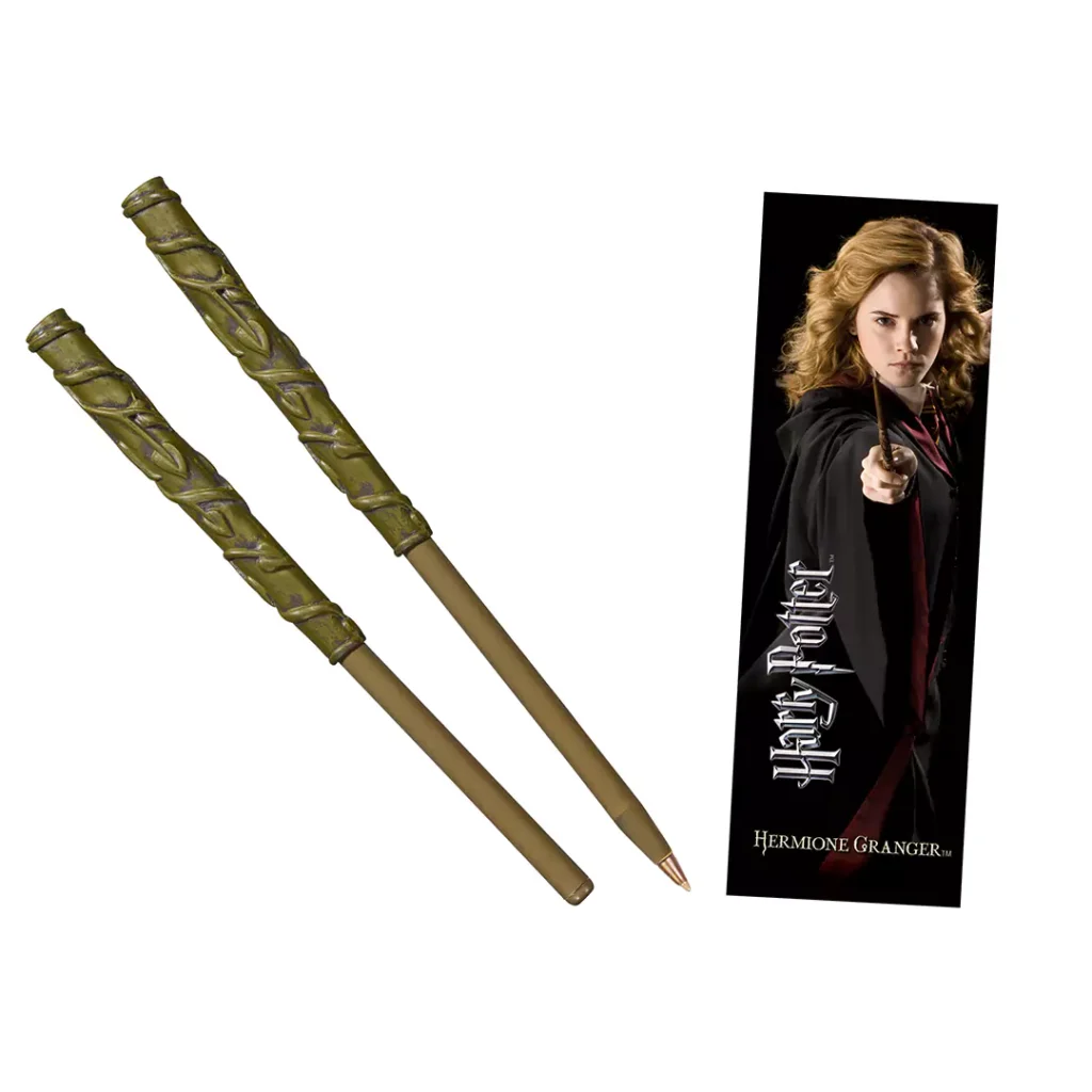 Hermine Granger Kugelschreiber mit passendem Lesezeichen im Harry-Potter-Design