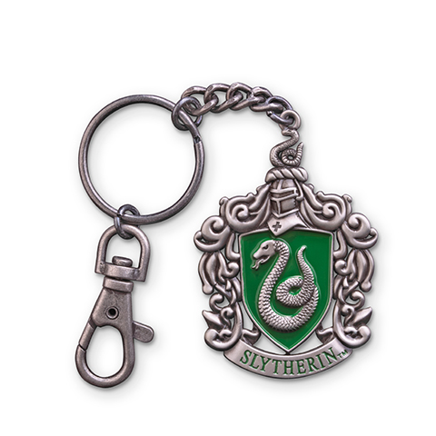 Slytherin Schlüsselanhänger mit dem offiziellen Wappen des Hauses Slytherin aus Harry Potter