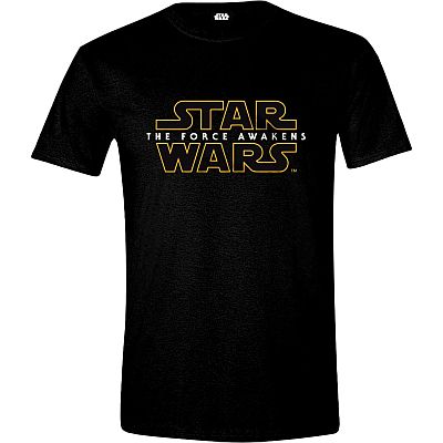 Schwarzes Star Wars T-Shirt mit 'The Force Awakens' Motiv