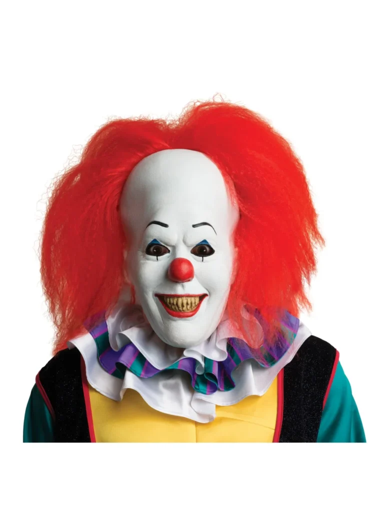Gruselige Pennywise ES-Maske aus Latex für Halloween – erhältlich im Kostümladen ClothingLand in Berlin