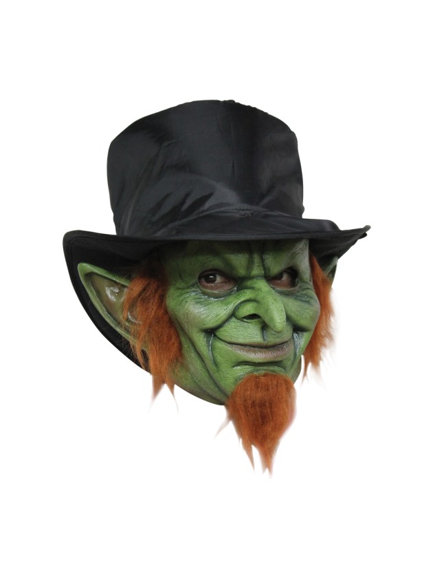 Grüne Goblin und Kobold Maske für Halloween und Fantasy-Kostüme